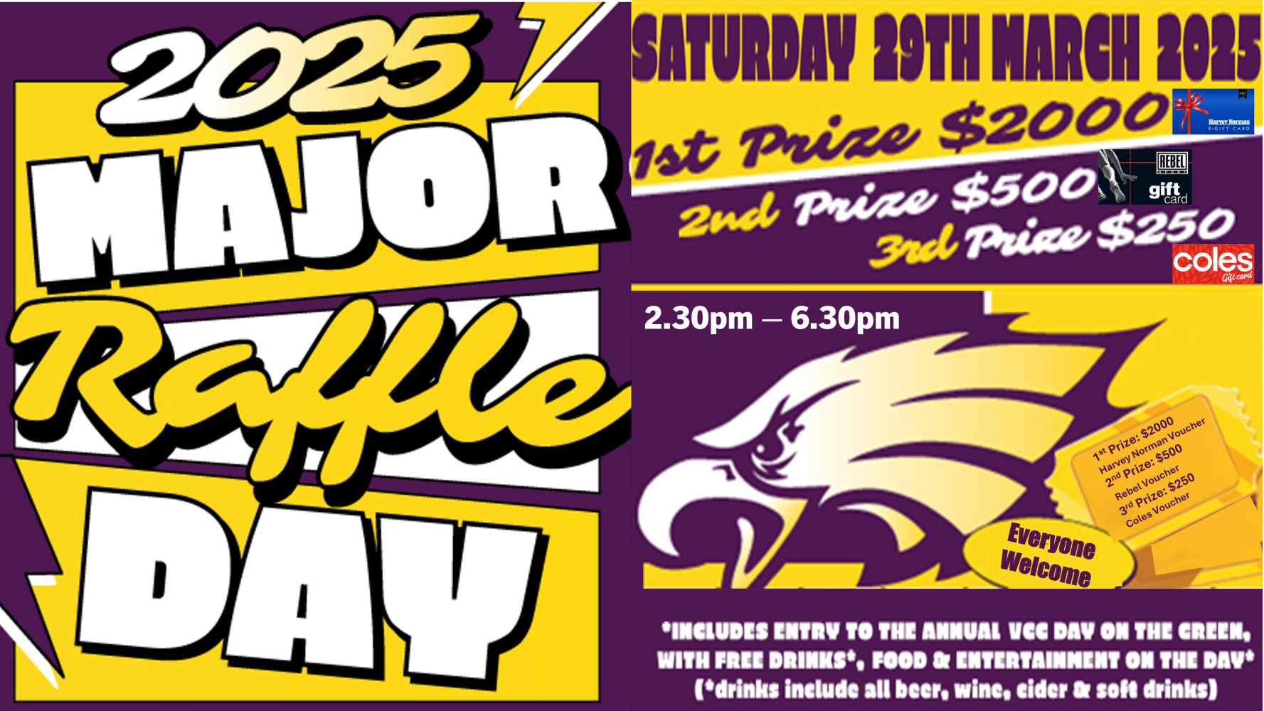 VERMONT CRICKET CLUB MAJOR RAFFLE DAY